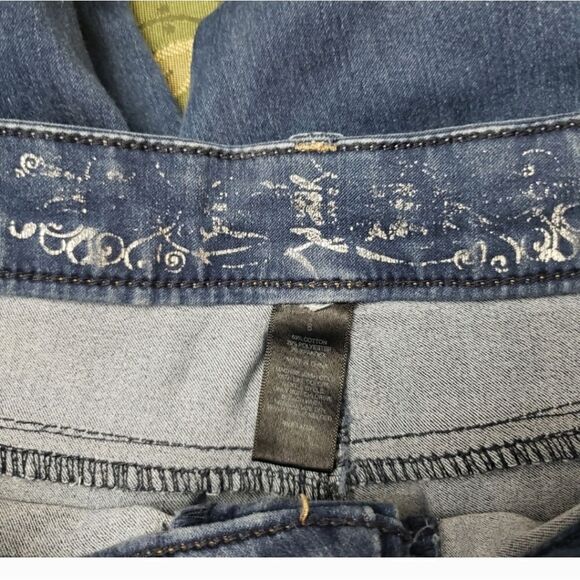 EXPRESS Classic Denim Cropped Skinny Jeans 6 - Picture 6 of 8